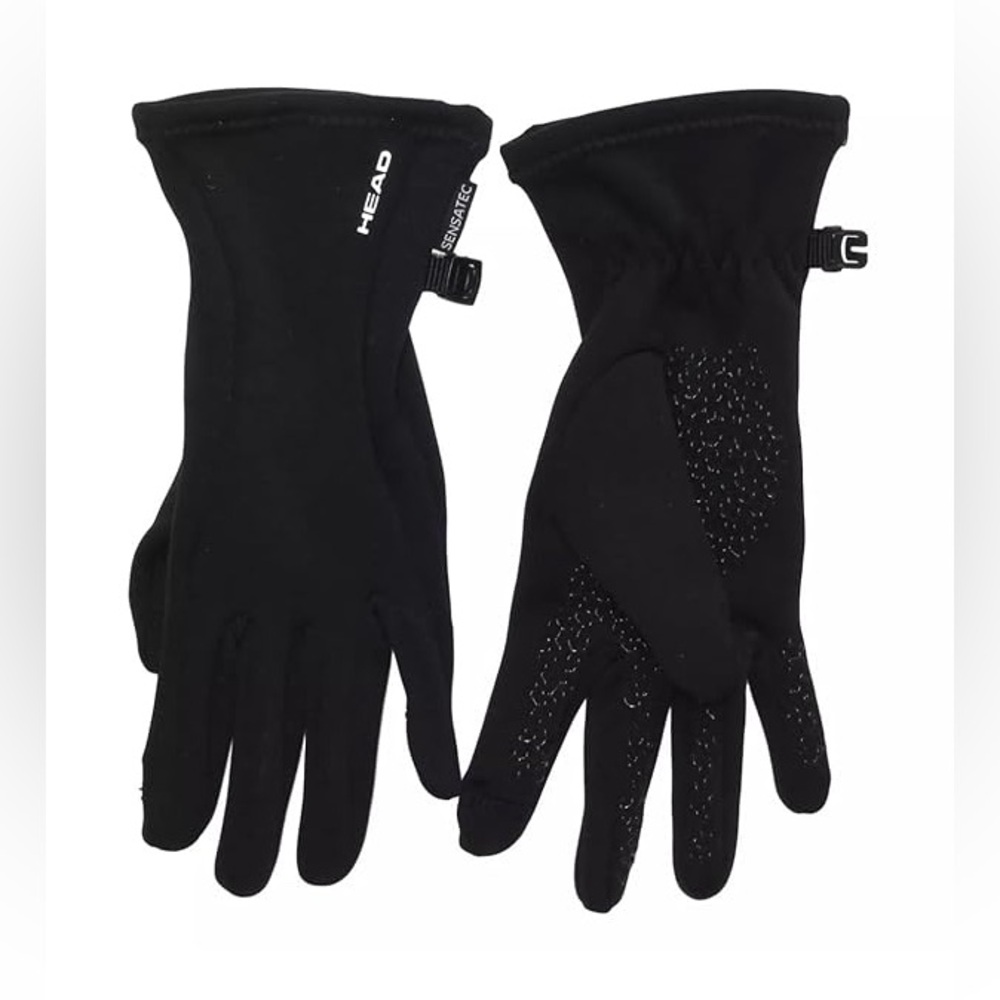 Head Sensatec Black Touchscreen Compatible Women's Running Gloves - Size M